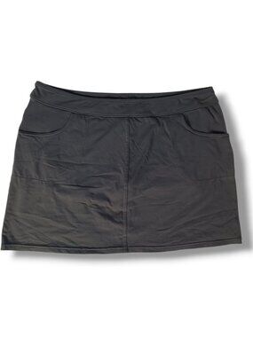 Eddie Bauer Stretch Activewear Mini Skirt Skort Nylon Hiking Size XL